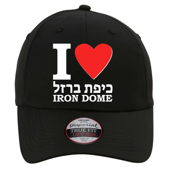 I Love Heart Iron Dome Hebrew The Original Performance Cap