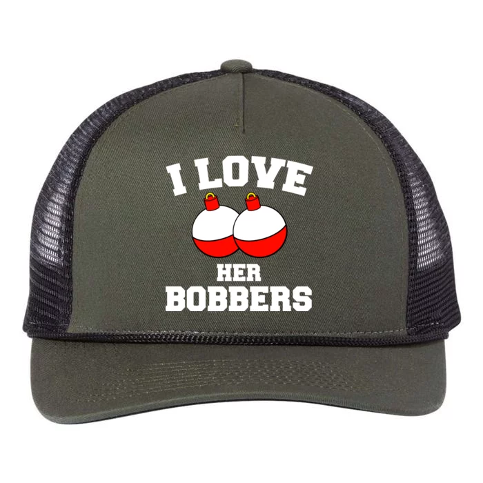 I Love Her Boobers Retro Rope Trucker Hat Cap