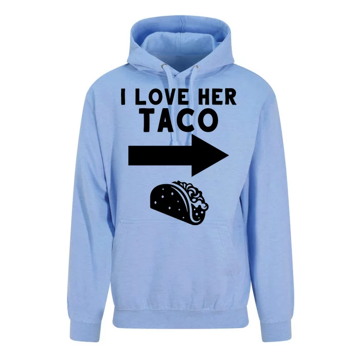 I Love Her Taco Unisex Surf Hoodie