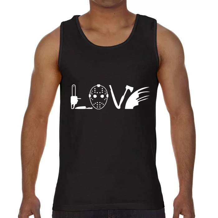 I Love Horror Movies Scary Comfort Colors® Tank Top