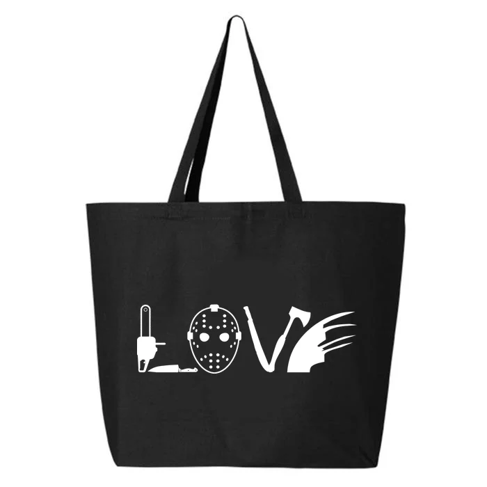 I Love Horror Movies Scary 25L Jumbo Tote