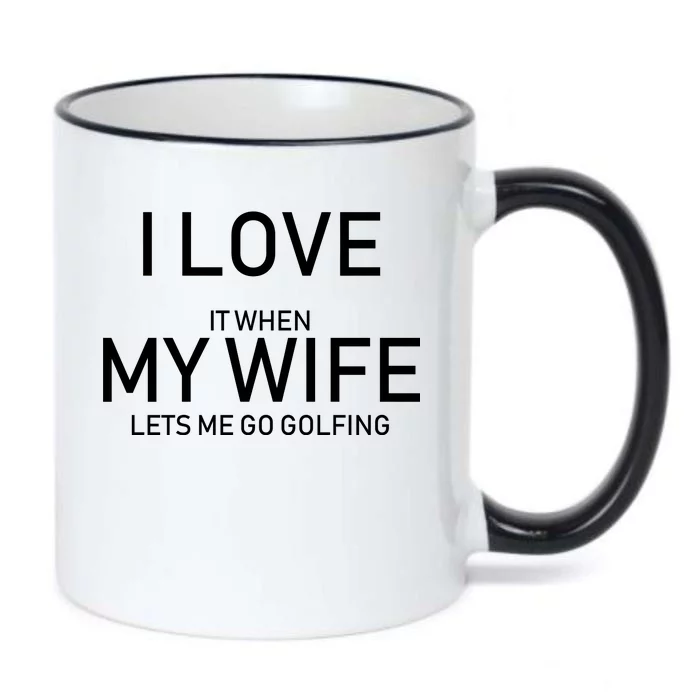 I Love It When My Wife Lets Me Go Fishing Black Color Changing Mug