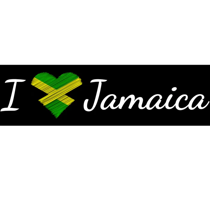 I Love Jamaica Bumper Sticker