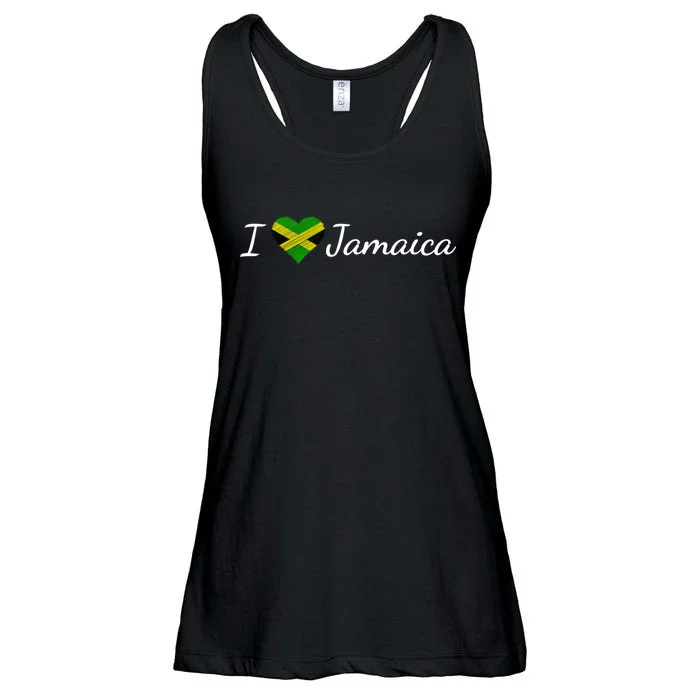 I Love Jamaica Ladies Essential Flowy Tank