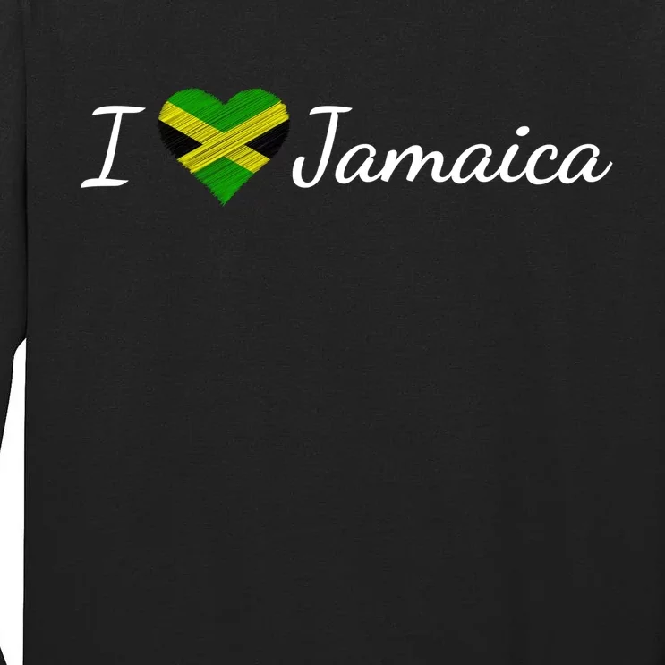 I Love Jamaica Tall Long Sleeve T-Shirt