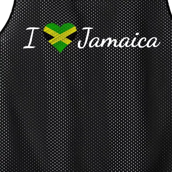 I Love Jamaica Mesh Reversible Basketball Jersey Tank