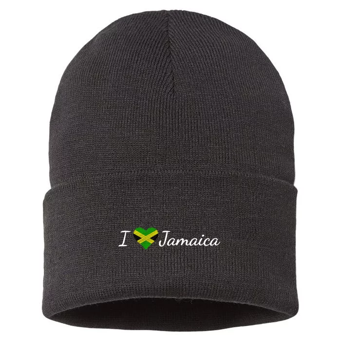 I Love Jamaica Sustainable Knit Beanie