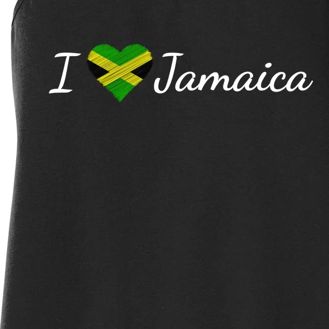 I Love Jamaica Women's Racerback Tank