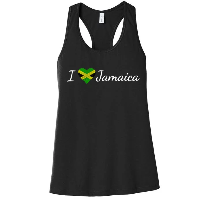 I Love Jamaica Women's Racerback Tank