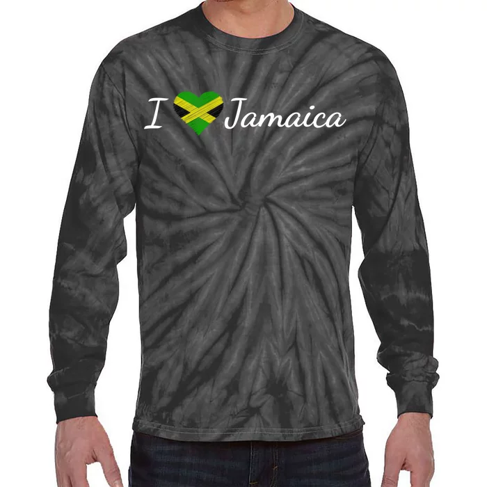 I Love Jamaica Tie-Dye Long Sleeve Shirt