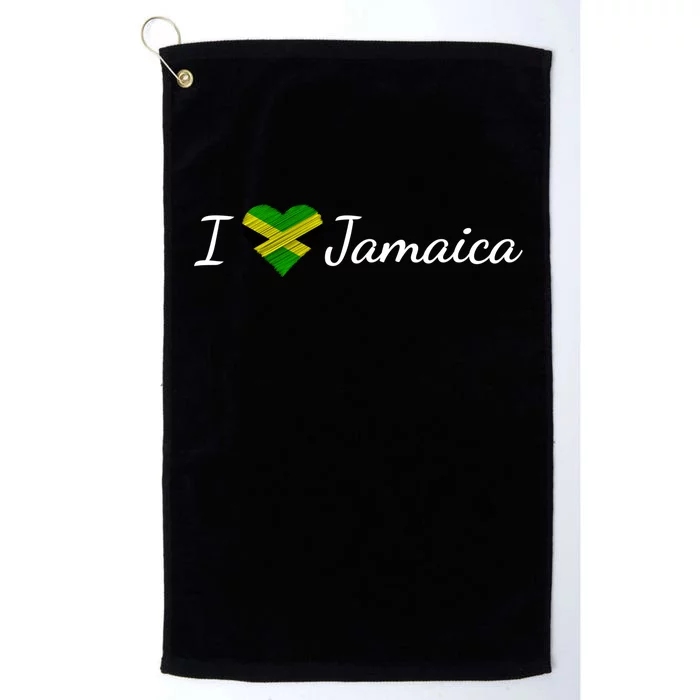 I Love Jamaica Platinum Collection Golf Towel