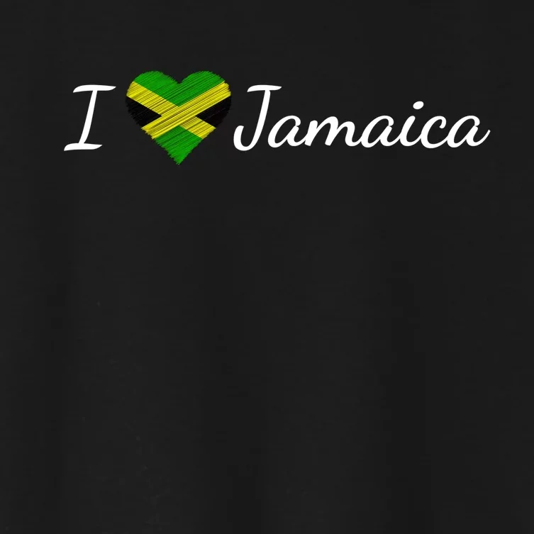 I Love Jamaica Women's Crop Top Tee