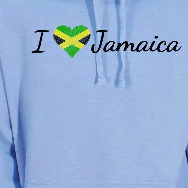 I Love Jamaica Unisex Surf Hoodie