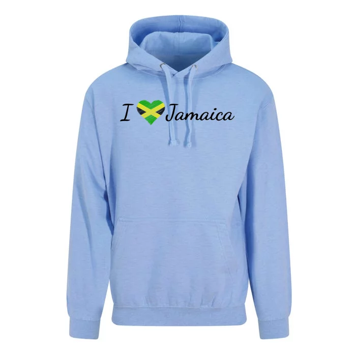 I Love Jamaica Unisex Surf Hoodie