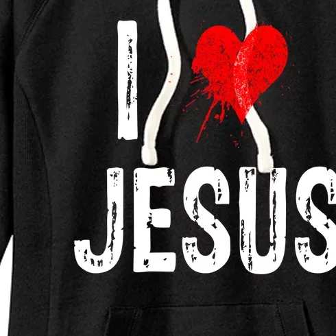 I Love Jesus Women's Fleece Hoodie