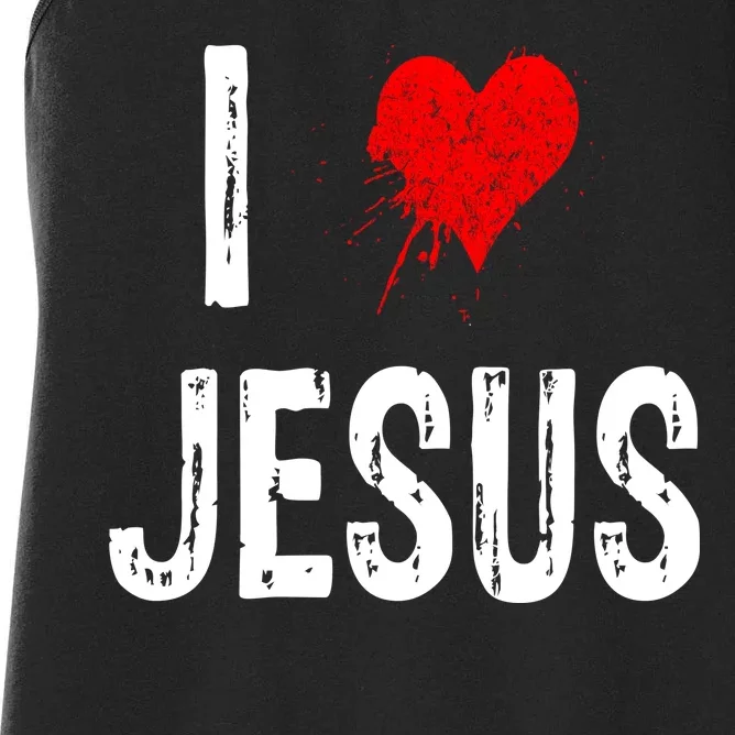 I Love Jesus Women's Racerback Tank