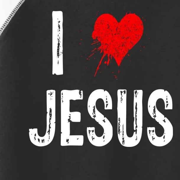 I Love Jesus Toddler Fine Jersey T-Shirt