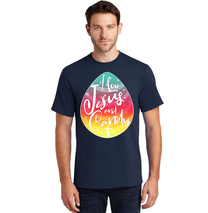 I Love Jesus And Candy Tall T-Shirt