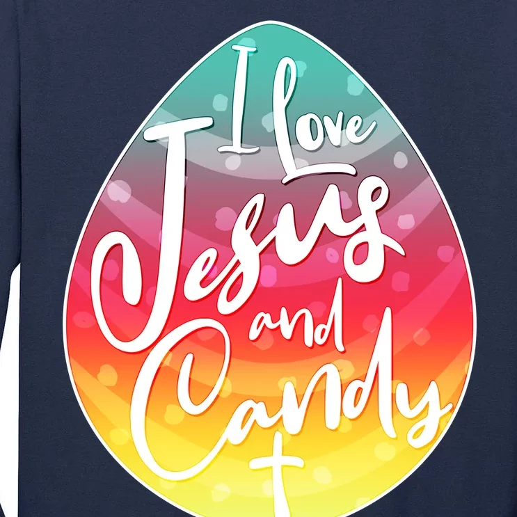 I Love Jesus And Candy Tall Long Sleeve T-Shirt