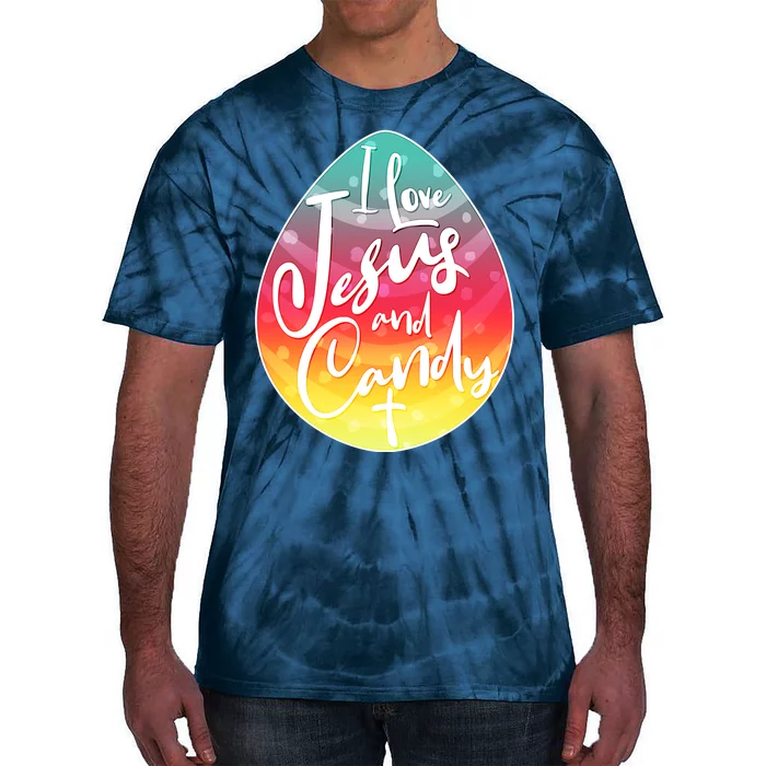 I Love Jesus And Candy Tie-Dye T-Shirt