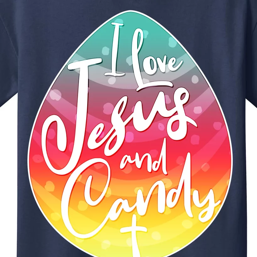 I Love Jesus And Candy Kids T-Shirt