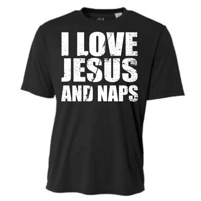 I Love Jesus And Naps Cooling Performance Crew T-Shirt