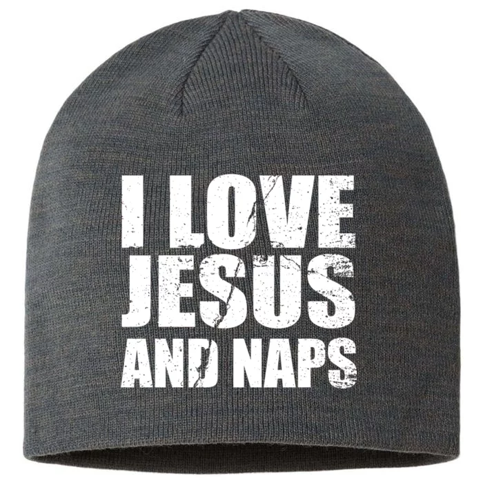 I Love Jesus And Naps 8 1/2in Sustainable Knit Beanie