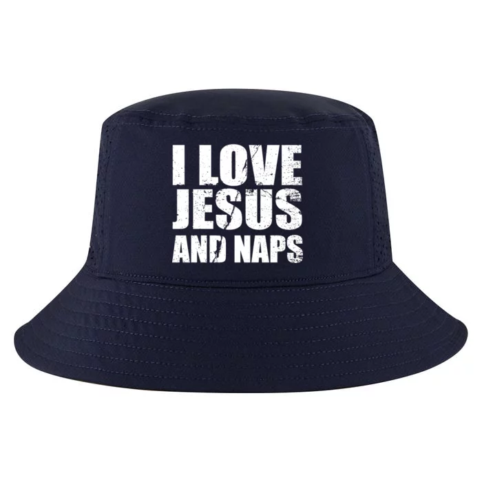 I Love Jesus And Naps Cool Comfort Performance Bucket Hat