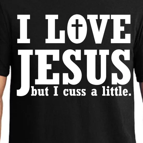 I Love Jesus But I Cuss A Little Pajama Set