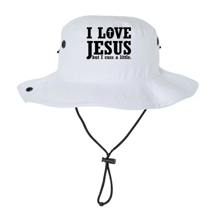 I Love Jesus But I Cuss A Little Legacy Cool Fit Booney Bucket Hat