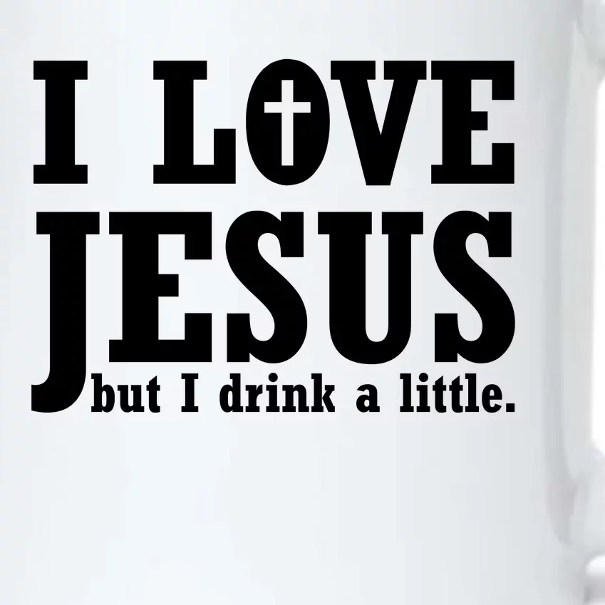 I Love Jesus But I Drink A Little Black Color Changing Mug