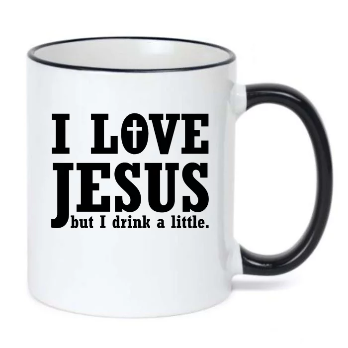 I Love Jesus But I Drink A Little Black Color Changing Mug