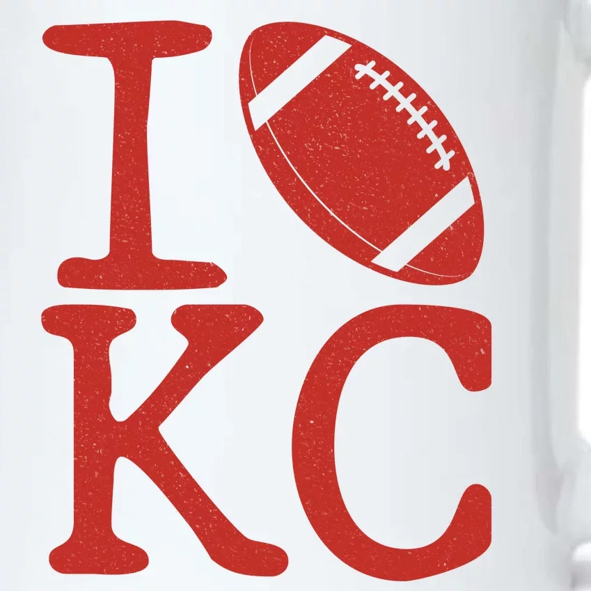 I Love Kansas City Football Fan Black Color Changing Mug