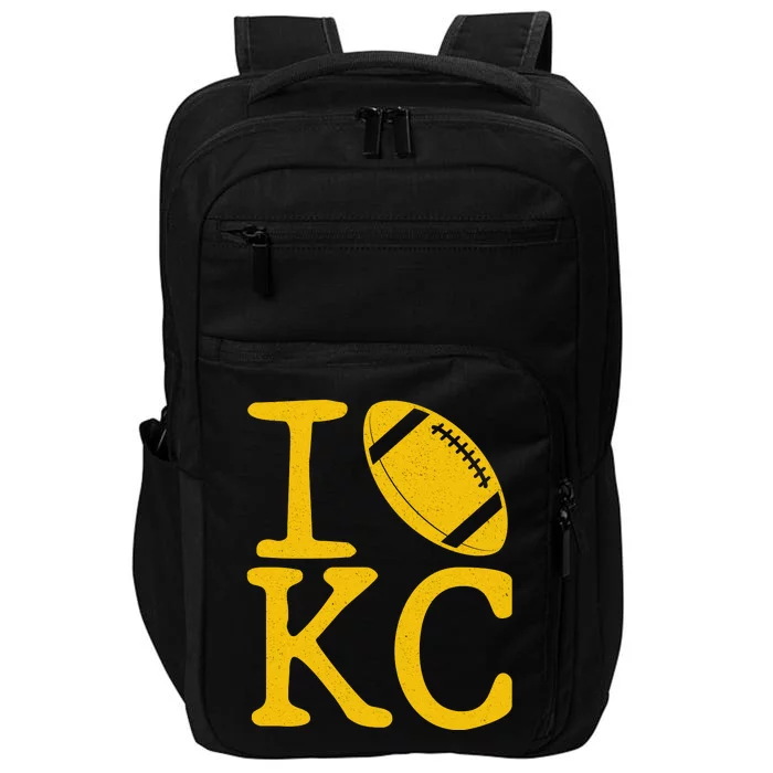 I Love Kansas City Football Fan Impact Tech Backpack