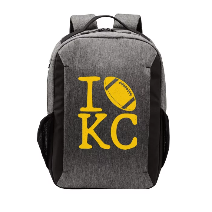 I Love Kansas City Football Fan Vector Backpack