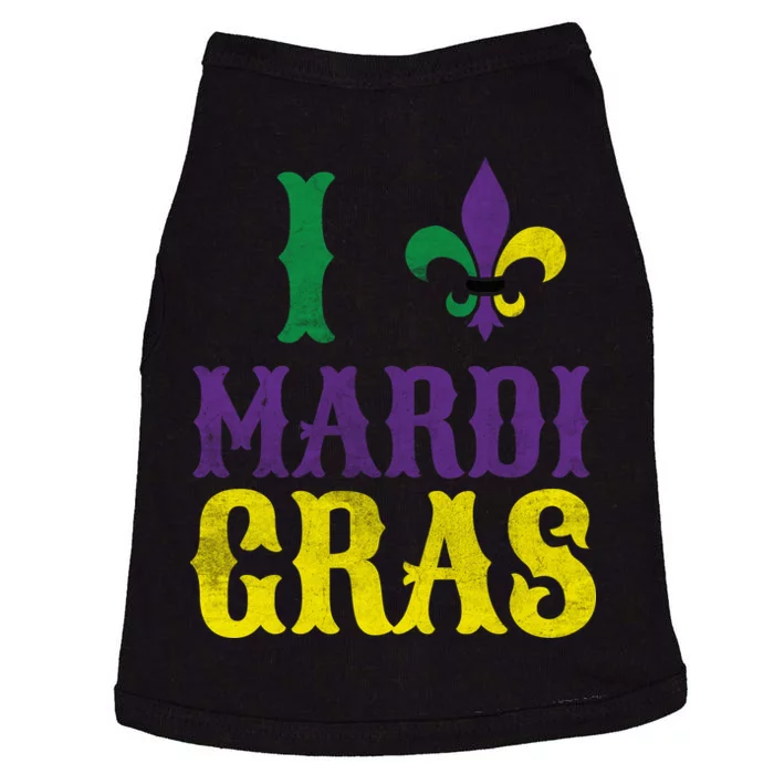 I Love Mardi Gras Doggie Tank