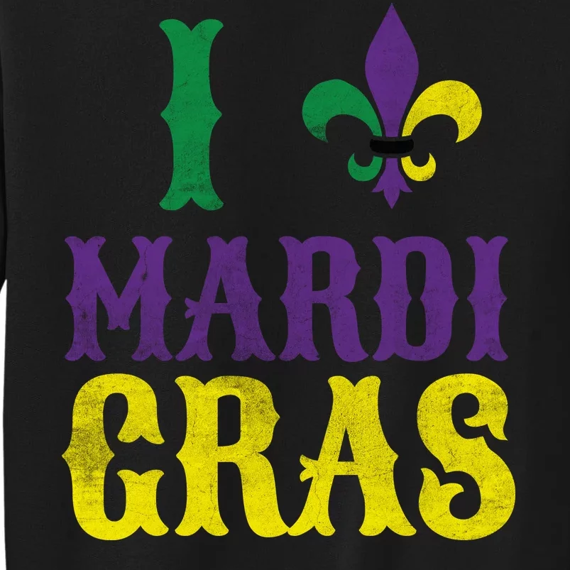 I Love Mardi Gras Sweatshirt