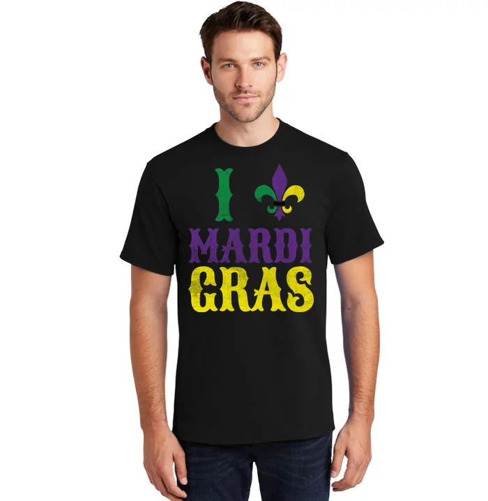 I Love Mardi Gras Tall T-Shirt