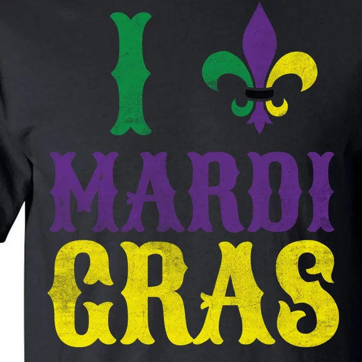 I Love Mardi Gras Tall T-Shirt