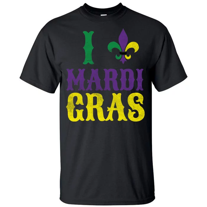 I Love Mardi Gras Tall T-Shirt