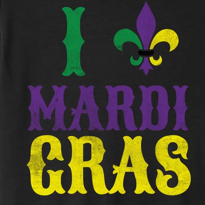 I Love Mardi Gras ChromaSoft Performance T-Shirt