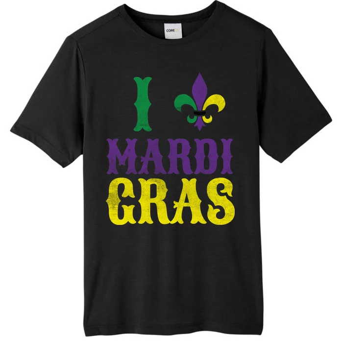 I Love Mardi Gras ChromaSoft Performance T-Shirt