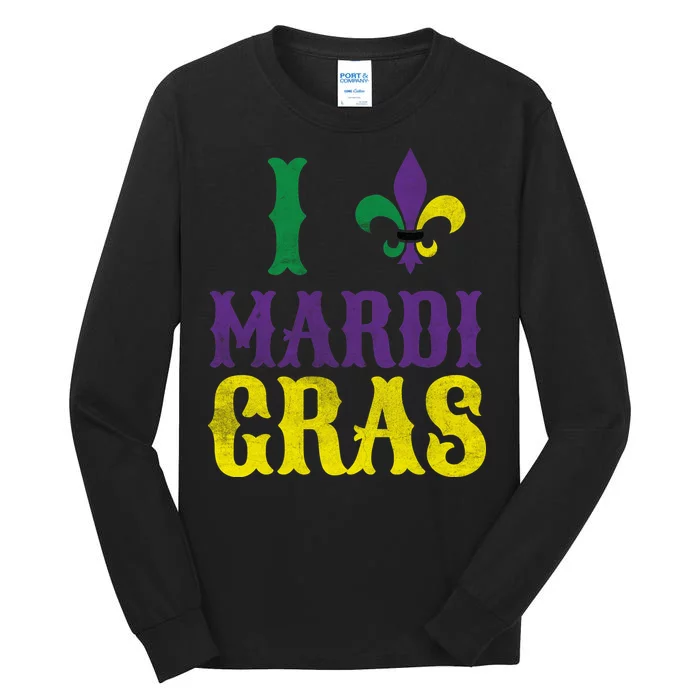 I Love Mardi Gras Tall Long Sleeve T-Shirt