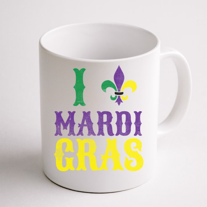 I Love Mardi Gras Front & Back Coffee Mug