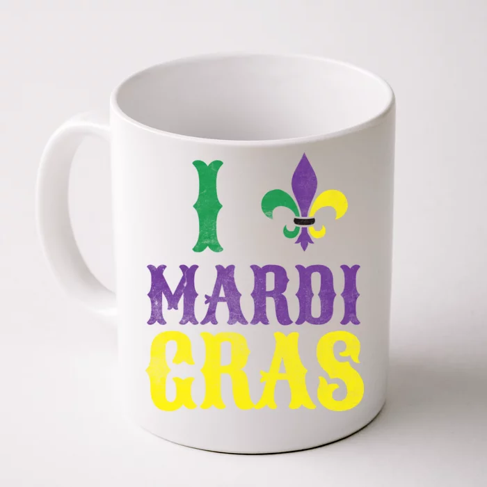 I Love Mardi Gras Front & Back Coffee Mug