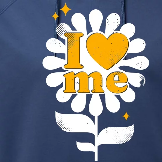 I Love Me Flower Performance Fleece Hoodie