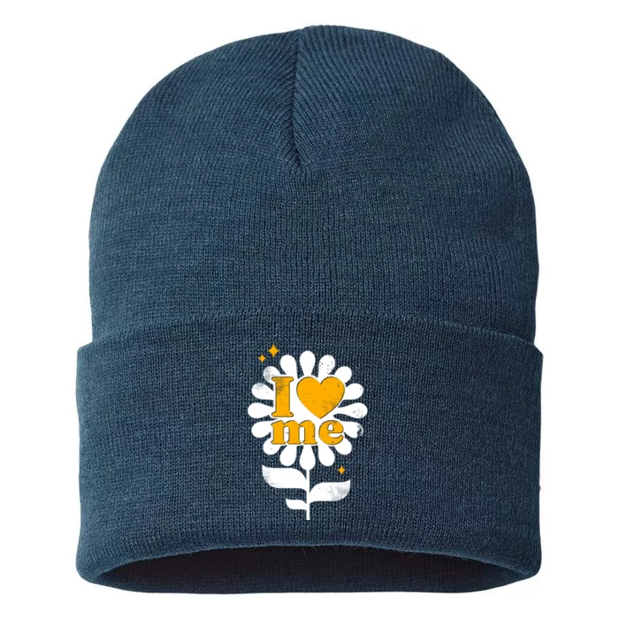 I Love Me Flower Sustainable Knit Beanie