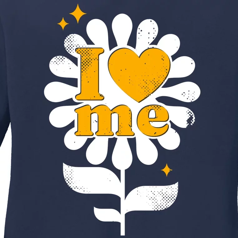 I Love Me Flower Ladies Long Sleeve Shirt