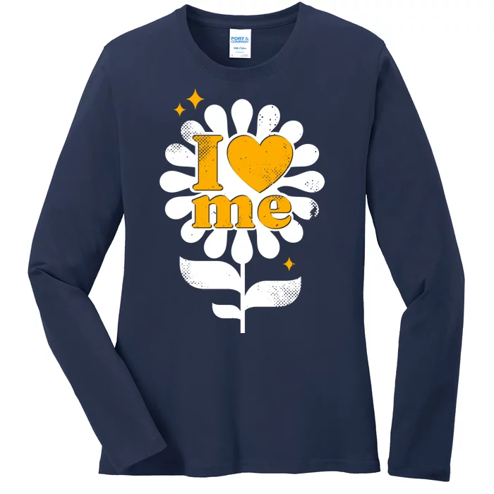 I Love Me Flower Ladies Long Sleeve Shirt