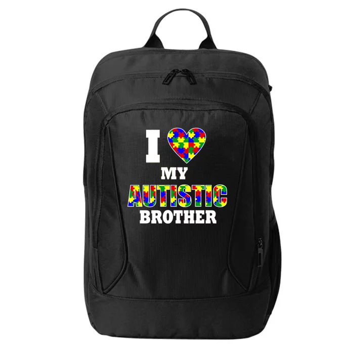 I Love My Autistic Brother Autism City Backpack